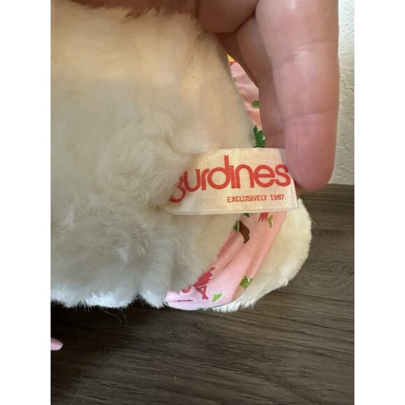 Vintage Sandy Shore JR Burdines Bear White Pink Flamingo Outfit Plush Stuffed - Picture 5 of 5